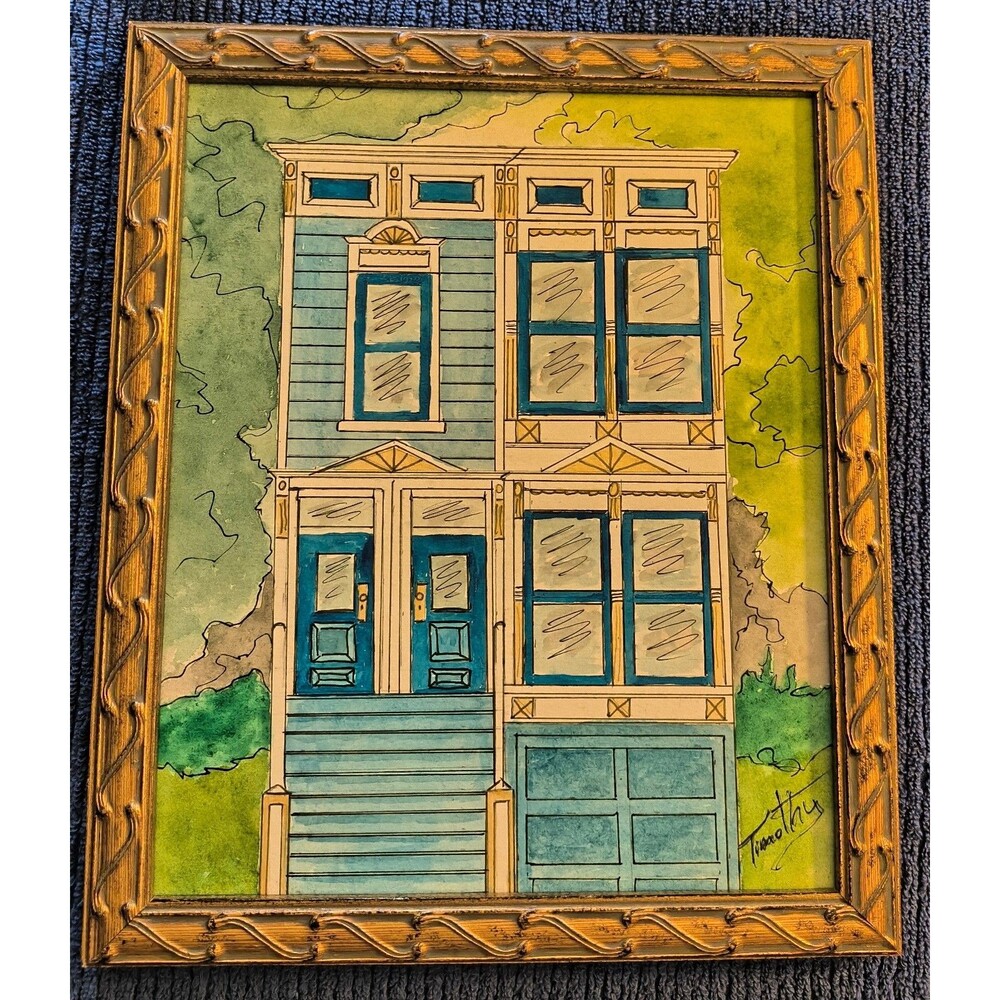 Original Watercolor Painting "Victorian Perfection" 9" X 11" By Timothy Designs